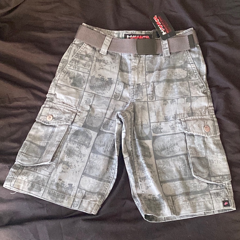 Tony Hawk Grey Belted Cargo Shorts - NWT
